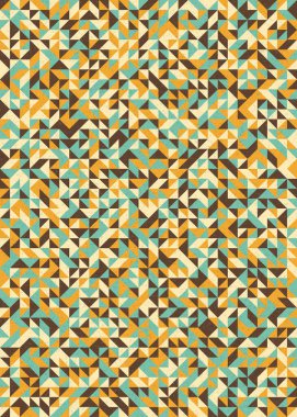 Soyut Geometrik Desen, üretken hesaplama sanatı çizimi