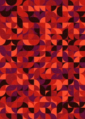 Soyut Geometrik Desen üretken hesaplama sanatı çizimi