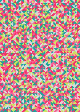 Soyut Geometrik Desen üretken hesaplama sanatı çizimi