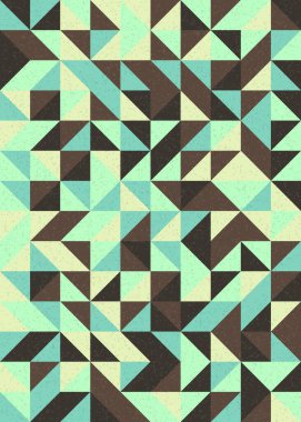 Soyut Geometrik Desen üretken hesaplama sanatı çizimi