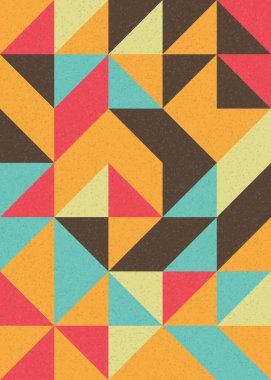 Soyut Geometrik Desen, üretken hesaplama sanatı çizimi