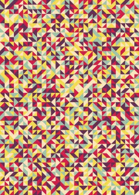 Soyut Geometrik Desen üretken hesaplama sanatı çizimi