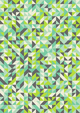 Soyut Geometrik Desen, üretken hesaplama sanatı çizimi