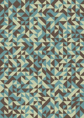 Soyut Geometrik Desen, üretken hesaplama sanatı çizimi