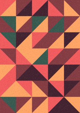 Soyut Geometrik Desen, üretken hesaplama sanatı çizimi