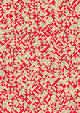 Soyut Geometrik Desen, üretken hesaplama sanatı çizimi