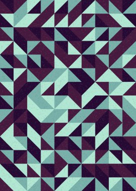 Soyut Geometrik Desen üretken hesaplama sanatı çizimi