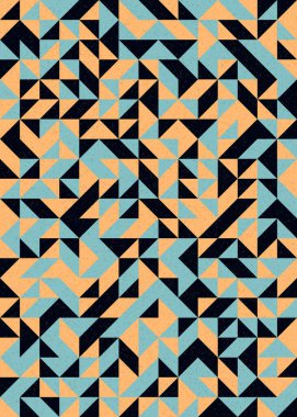 Soyut Geometrik Desen üretken hesaplama sanatı çizimi