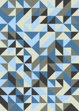 Soyut Geometrik Desen üretken hesaplama sanatı çizimi