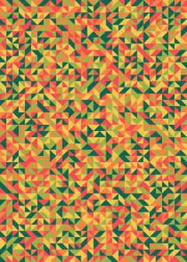 Soyut Geometrik Desen, üretken hesaplama sanatı çizimi