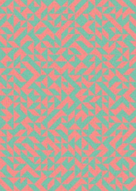 Soyut Geometrik Desen, üretken hesaplama sanatı çizimi