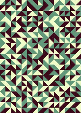 Soyut Geometrik Desen üretken hesaplama sanatı çizimi