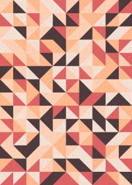 Soyut Geometrik Desen üretken hesaplama sanatı çizimi