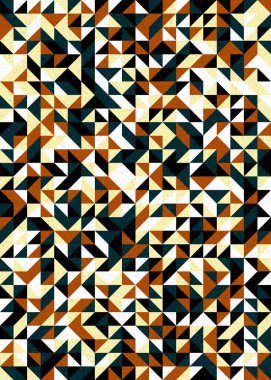 Soyut Geometrik Desen, üretken hesaplama sanatı çizimi