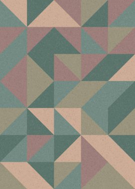 Soyut Geometrik Desen, üretken hesaplama sanatı çizimi