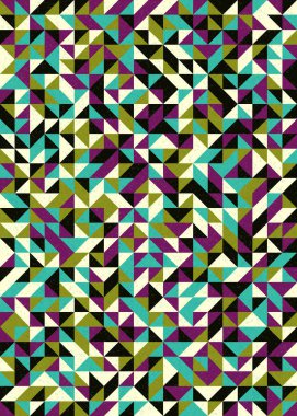 Soyut Geometrik Desen üretken hesaplama sanatı çizimi