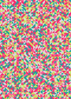 Soyut Geometrik Desen, üretken hesaplama sanatı çizimi