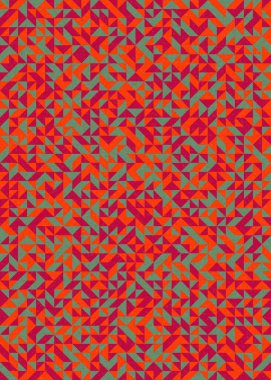 Soyut Geometrik Desen, üretken hesaplama sanatı çizimi