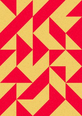 Soyut Geometrik Desen, üretken hesaplama sanatı çizimi