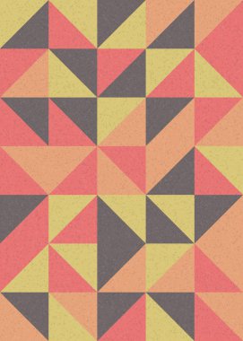 Soyut Geometrik Desen üretken hesaplama sanatı çizimi