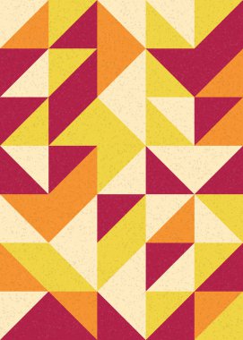 Soyut Geometrik Desen, üretken hesaplama sanatı çizimi