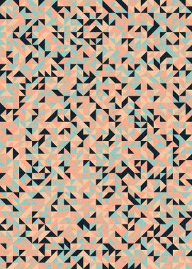 Soyut Geometrik Desen, üretken hesaplama sanatı çizimi