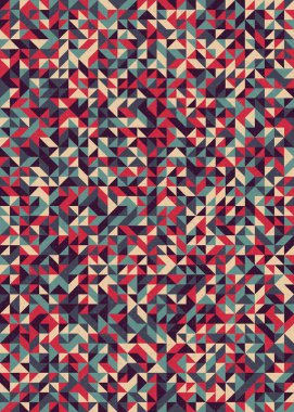 Soyut Geometrik Desen, üretken hesaplama sanatı çizimi