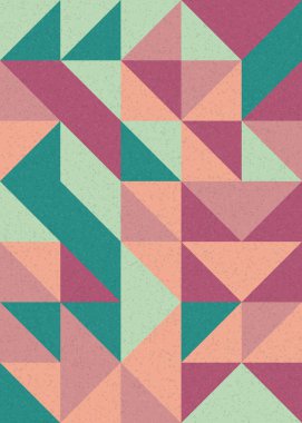 Soyut Geometrik Desen üretken hesaplama sanatı çizimi