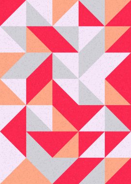 Soyut Geometrik Desen üretken hesaplama sanatı çizimi