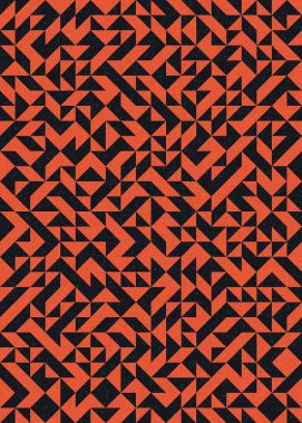 Soyut Geometrik Desen, üretken hesaplama sanatı çizimi