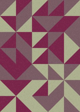 Soyut Geometrik Desen, üretken hesaplama sanatı çizimi