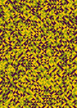 Soyut Geometrik Desen, üretken hesaplama sanatı çizimi