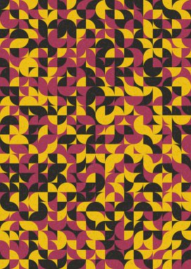 Soyut Geometrik Desen üretken hesaplama sanatı çizimi