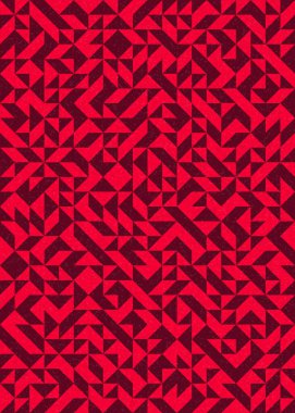 Soyut Geometrik Desen, üretken hesaplama sanatı çizimi