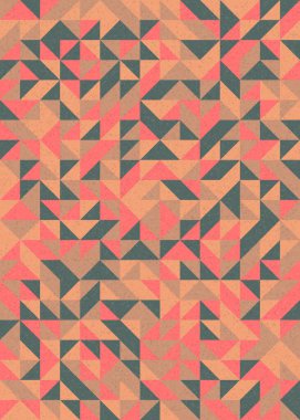 Soyut Geometrik Desen, üretken hesaplama sanatı çizimi