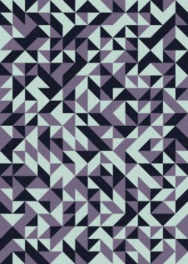 Soyut Geometrik Desen üretken hesaplama sanatı çizimi