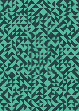 Soyut Geometrik Desen, üretken hesaplama sanatı çizimi