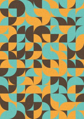 Soyut Geometrik Desen üretken hesaplama sanatı çizimi