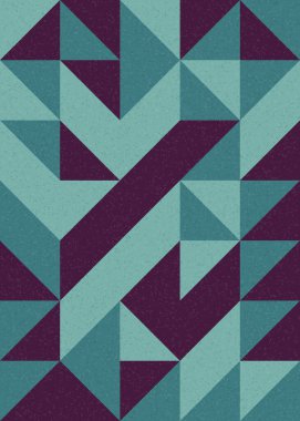 Soyut Geometrik Desen üretken hesaplama sanatı çizimi