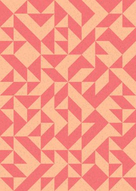 Soyut Geometrik Desen üretken hesaplama sanatı çizimi