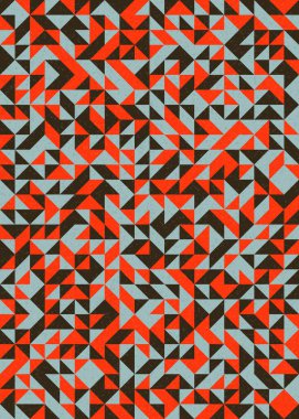 Soyut Geometrik Desen, üretken hesaplama sanatı çizimi