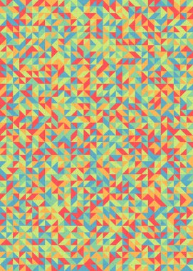 Soyut Geometrik Desen üretken hesaplama sanatı çizimi