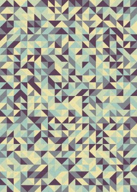 Soyut Geometrik Desen üretken hesaplama sanatı çizimi