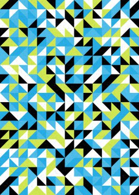 Soyut Geometrik Desen üretken hesaplama sanatı çizimi