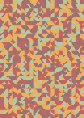 Soyut Geometrik Desen üretken hesaplama sanatı çizimi