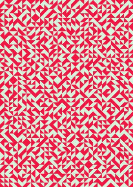 Soyut Geometrik Desen üretken hesaplama sanatı çizimi