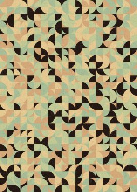 Soyut Geometrik Desen üretken hesaplama sanatı çizimi