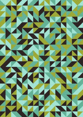 Soyut Geometrik Desen üretken hesaplama sanatı çizimi