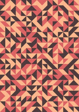 Soyut Geometrik Desen, üretken hesaplama sanatı çizimi