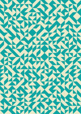 Soyut Geometrik Desen, üretken hesaplama sanatı çizimi